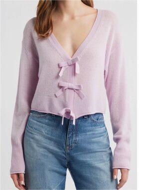 NWT LoveShackFancy Luisella Cardigan in 
Clouded Rose - Size Medium
